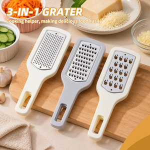 3-in-1 Stainless Steel <b>Vegetable</b> Grater Multi-functional Manual Cheese <b>Shredder</b> Versatile for Kitchen Restaurant - Product Image 3