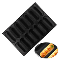 Moule à hot-dogs en fibre de verre et silicone personnalisé 600x400x38mm 14 cavités