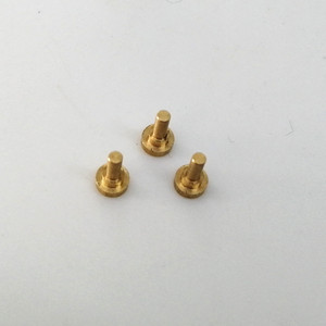 Rivets à tête ronde en laiton, diamètre de la capuchonnette 10 mm, finition brute métrique - Product Image 1