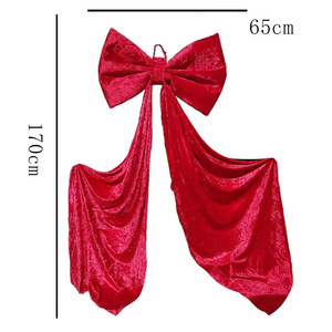 European and American Style Wedding Window Display Decoration Props Large Bow Velvet Robe Photo <strong>Background</strong> - Product Image 3