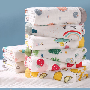 Toalla de Gasa Cuadrada de Algodón de Secado Rápido 110x110cm para Bebés Recién Nacidos, <span class=keywords><strong>Baño</strong></span>, Lavado de Cara, Paño para Eructos y Baberos Infantiles, Uso en <span class=keywords><strong>Baño</strong></span> y Dormitorio - Product Image 6