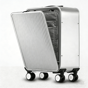 Maleta de Mano de Aluminio Premium de 16, 20 y 24 Pulgadas, Aprobada por Aerolíneas, con Carcasa Metálica, sin Cierre, con Ruedas Giratorias Extraíbles - Product Image 1