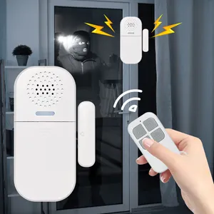 Burglar Window Security Alarm Sensor Wireless 130Db Super Loud Door Magnetic Alarm System With Siren