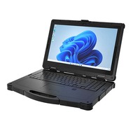 Computadora Portátil Industrial Resistente de 15.6 Pulgadas, PC con IA, 5G, Intel I5/i7, Win10/11, NFC, 1000 Nits, con Puerto Serial