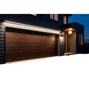 Porte de <span class=keywords><strong>garage</strong></span> panoramique sur mesure Prima avec panneaux en verre trempé et rail galvanisé pour résidence en bord de <span class=keywords><strong>falaise</strong></span> - Product Image 1