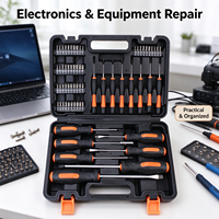 Kit d'outils de réparation de précision manuels 66 pièces pour électronique et meubles, sans perceuse électrique