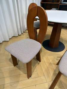 Juego de Comedor Vintage Francés, Silla de Comedor de Diseño, para Hogar, Oficina, Hotel, Estilo Wabi-Sabi, Silla de Madera Maciza Antigua, Silla Sirena, Terciopelo Estable - Product Image 3