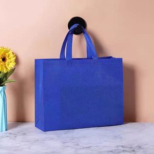 Bolsa de Compras de Lino Morado Personalizada, No Tejida, Impermeable, Reutilizable, con Asas de Cuerda, para Supermercado y Regalos - Product Image 4