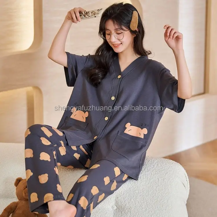 Sexy lace women's pajamas V-neck pajamas summer women's pajamas