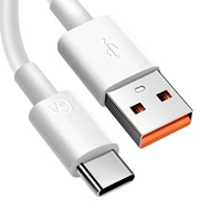 Câble de chargeur de téléphone Type C 1M 6A, câble USB-C, transfert de données, charge super rapide, câble Type-C