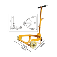 Chariot à roues pour fûts d'huile de 500 kg (55 gallons) de haute qualité, directement de l'usine, pour la construction