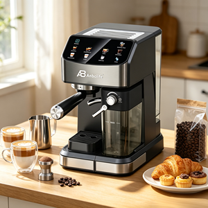 Machine à café expresso compacte Anbolife 20 bars, silencieuse, numérique, pour café froid, pour la maison, les cafés, OEM - Product Image 3
