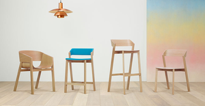 Taburete de <span class=keywords><strong>Bar</strong></span> comercial simple y moderno, taburete de <span class=keywords><strong>bar</strong></span> alto de restaurante familiar de madera maciza - Product Image 4