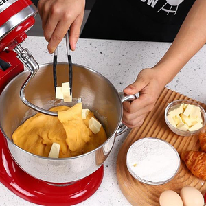 Pièces détachées pour batteur sur socle, directement de l'usine, <span class=keywords><strong>bol</strong></span> mélangeur en acier inoxydable de 5 litres, compatible avec Kitchen Aid - Product Image 4
