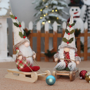 Muñecos de Gnomo sin Rostro Navideños de Tela, Decoraciones para Interiores, Figuras Festivas - Product Image 3
