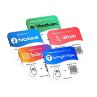 Carte NFC de revue avec puce 213 programmable, carte PVC à puce pour évaluation par tapotement avec code QR pour salons, spas, magasins de détail, vente en gros en vrac en usine