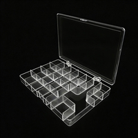 Boîte de rangement rigide transparente FANG YUAN avec compartiments 0-1L, pour pinces, outils à main, perles, accessoires d'artisanat