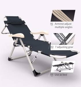Chaise longue pliante confortable à réglage direct d'usine, lit de chaise pliante, <span class=keywords><strong>matelas</strong></span> - Product Image 2