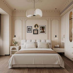 Juego de muebles de dormitorio para apartamento de hotel de estilo minimalista moderno, directamente del fabricante. - Product Image 4