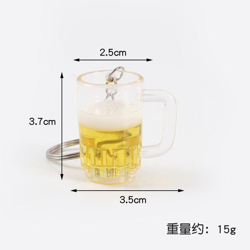 Porte-clés - Chope à bière droite