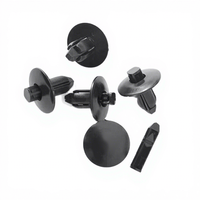 Nouveaux rivets en nylon noir à pousser, clips de fixation universels pour isolation de capot de voiture, attaches pour revêtement de moteur de voiture
