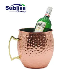 Cubo Moscow Mule bañado en cobre, 5.0L