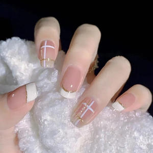 Precios al por mayor <span class=keywords><strong>de</strong></span> alta calidad Envolturas <span class=keywords><strong>de</strong></span> <span class=keywords><strong>uñas</strong></span> Diseño a cuadros rosas <span class=keywords><strong>Uñas</strong></span> <span class=keywords><strong>postizas</strong></span> con pegamento Ataúd francés Glam Decoración <span class=keywords><strong>Uñas</strong></span> reutilizables - Product Image 1