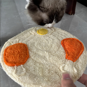 Jouets pour animaux de compagnie en loofah, griffoir pour chat, tapis de sol résistant à l'usure, griffoir vertical pour chat, griffoir mural pour cage, tapis - Product Image 4