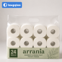 Papier toilette personnalisé Arrania, OEM ODM, marque privée, usine, pâte de bois vierge, biodégradable, doux, résistant, écologique, revendeurs recherchés