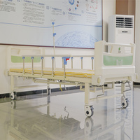 DDCY SHL-1 Lit médicalisé manuel multifonction à cadre métallique antirouille avec accessoires pratiques complets pour hôpital et domicile
