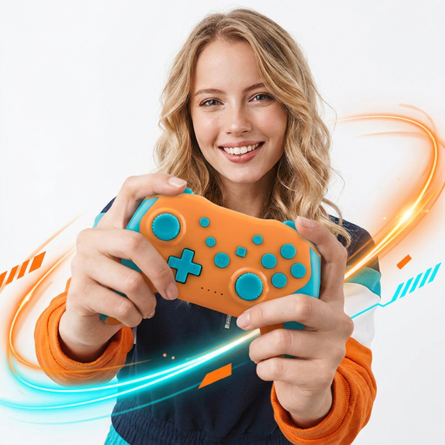 GAMINJA Source Factory BT Wireless Game Controller Hall Effect Joystick OEM/ODM Branding Support for N Switch/ Mobile/ PC