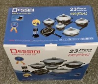Ensemble complet de 23 ustensiles de cuisine en aluminium épais antiadhésifs avec double poêle grill pour usage domestique quotidien, fabricant chinois B2B