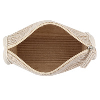 Meilleure vente 100% — pochette de maquillage en coton jute naturel, sac de rangement de cosmétiques, sac de toilette pour femmes, étiquette privée avec logo