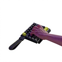 Clavier magnétique-mécanique MINI FV-F30 exclusif au gaming, à une main, 8K Hyper-Romer, filaire, personnalisable, rétroéclairage USB RGB, latence de 0,1 ms