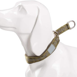 <span class=keywords><strong>Collar</strong></span> ajustable de nylon para mascotas para perros pequeños, medianos y grandes, correa reflectante acolchada para entrenamiento de medio estrangulador para perros - Product Image 5