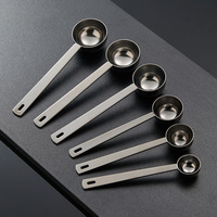 Cuillère doseuse en acier inoxydable 304 de qualité alimentaire, 5 ml-30 ml, pour la cuisine, la pâtisserie, les grains de café, la poudre de fruits, design moderne et minimaliste