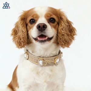 Collier de luxe pour animaux de compagnie, motif crocodile, strass, style bijoux pour petits chiens et chats, toutes saisons - Product Image 4