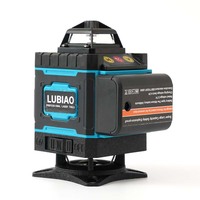 Niveau laser vert rotatif automatique de haute qualité 4D 12/16 lignes, dispositif de mesure de construction de qualité professionnelle, portée de 50 m