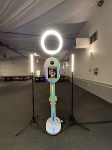 US/CA Lager Schneller Versand Tragbare Fotobox Ovale Fotobox-Maschine Schneller Aufbau Fotobox für Partys und Events DSLR iPad Fotobox - Product Image 2