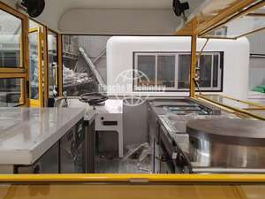 Foodtruck Concession Mobile Ice Cream Coffee Pizza BBQ Hotdog Fast Food Truck Trailer Cuisine entièrement en acier inoxydable à vendre USA - Product Image 3