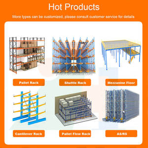 الثقيلة المعادن حامل تخزين المستودع الأفقي للتعديل رفوف لمصنع أرفف مرصوصة - Product Image 5