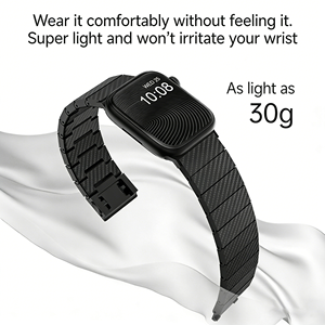 สายรัดแม่เหล็กสุดหรูสายรัดคาร์บอนไฟเบอร์49มม. คุณภาพสูงสำหรับ <span class=keywords><strong>Apple</strong></span> <span class=keywords><strong>Watch</strong></span> <span class=keywords><strong>Garmin</strong></span> Samsung Huawei - Product Image 3