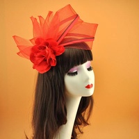 Mode lin plume cheveux accessoires fête chapeaux fleur lin haut chapeau dames Derby église mariage chapeau tête robe
