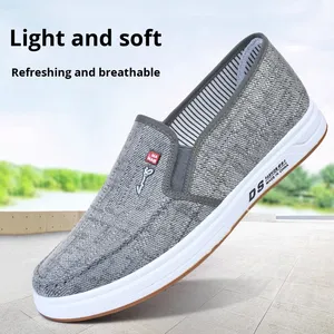 Scarpe da uomo <span class=keywords><strong>Old</strong></span> Beijing in tela, <span class=keywords><strong>casual</strong></span>, sportive, alla moda, versatili, monopiano, slip-on, da lavoro, con suola in gomma, pure - Product Image 2