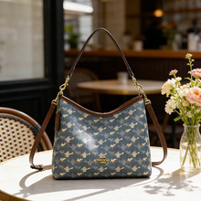 Nueva Bolsa Azul Vaquera, Bolso de Hombro, Bolso Tipo Cubo, Bolso Tote Cruzado de un Solo Hombro - Product Image 2