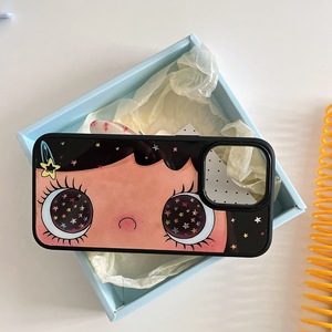 Ốp điện thoại iPhone 17, 17 Pro Max, iPhone 16 Pro Max mẫu mới, thiết kế sáng tạo, cô gái mắt to dễ thương, hình ngôi sao - Product Image 6