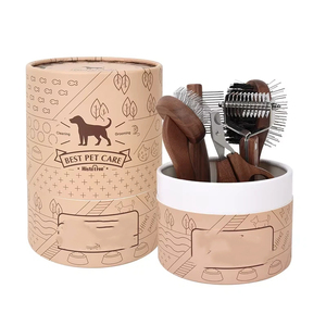 Peigne <span class=keywords><strong>de</strong></span> toilettage pour animaux <span class=keywords><strong>de</strong></span> compagnie en <span class=keywords><strong>bois</strong></span> massif <span class=keywords><strong>de</strong></span> style antique pour chats et chiens - Élimination des poils - Toilettage spécial - Product Image 6