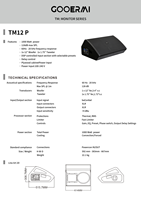Moniteur de scène professionnel TM12P de 12 pouces, 1000W, DSP, enceinte active PA avec XLR pour église, théâtre, location, sonorisation en direct