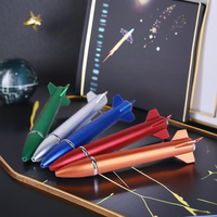 MEGA vente chaude drôle fusée Missile modèle stylo à bille ABS plastique nouveauté publicité cadeau stylos promotionnels