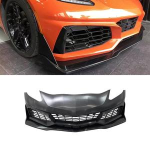 Divisor de parachoques delantero de fibra de carbono real para Chevrolet Corvette C7 2014-2017, kit de carrocería, accesorios para automóvil - Product Image 1